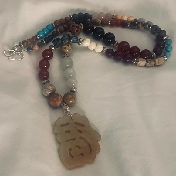 108 Bead MALA Prayer Necklace Gemstone Handmade - Picture 6 of 16